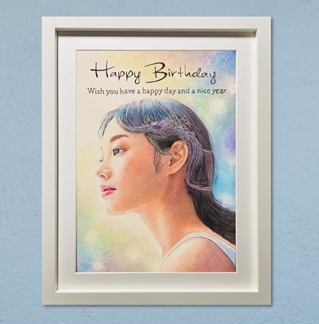 �a�����̂��j���̎���G�B�����̉����N�₩���̒��ɂ��D�����F�����Ő��삵������G